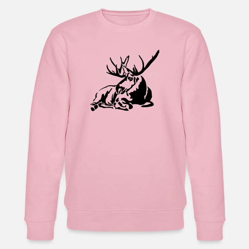 Elch - Stanley/Stella Unisex Bio-Sweatshirt CHANGER  - Hellrosa