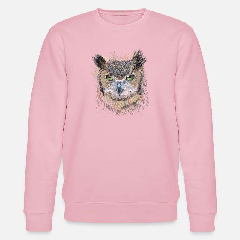 Owl - Sweat bio CHANGER Stanley/Stella Unisexe - rose pâle