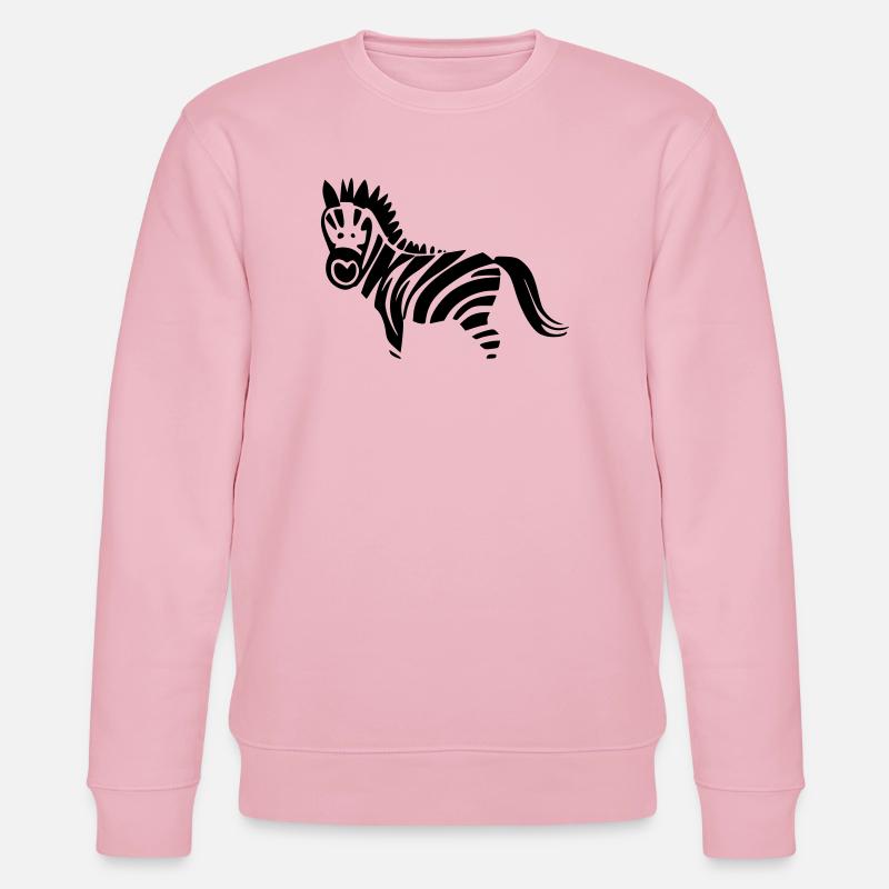 Zebra - Sweat bio CHANGER Stanley/Stella Unisexe - rose pâle