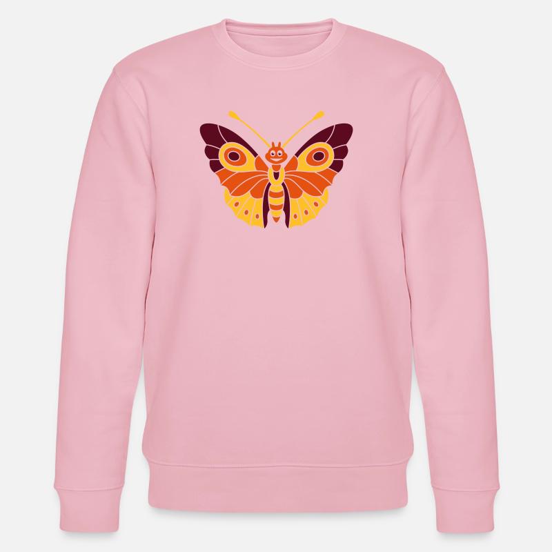 Schmetterling (d) - Stanley/Stella Unisex Bio-Sweatshirt CHANGER  - Hellrosa
