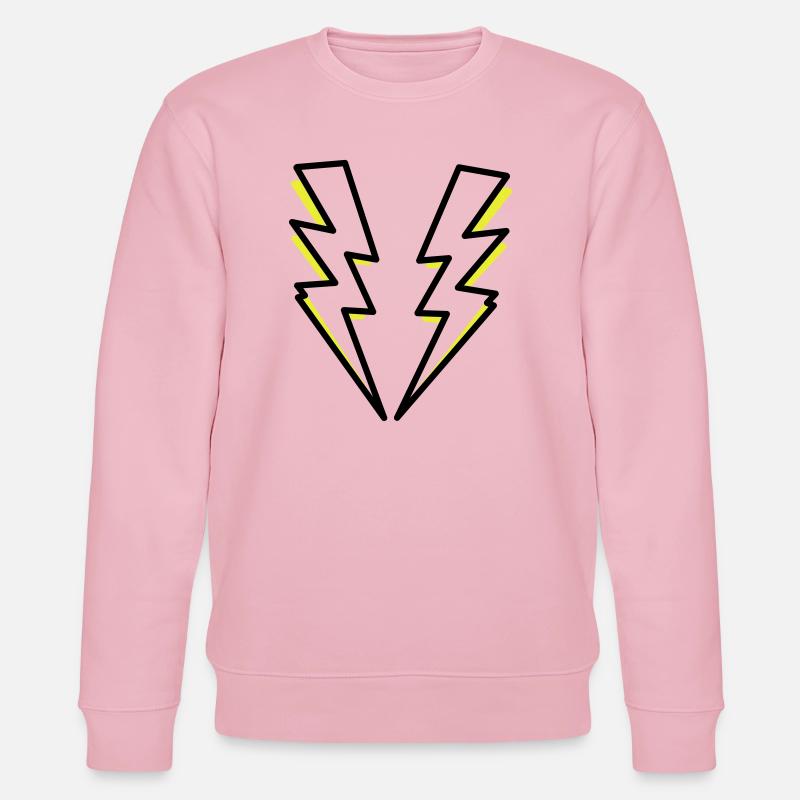 Blitze,Blitz,Blitzer, - Stanley/Stella Unisex Bio-Sweatshirt CHANGER  - Hellrosa