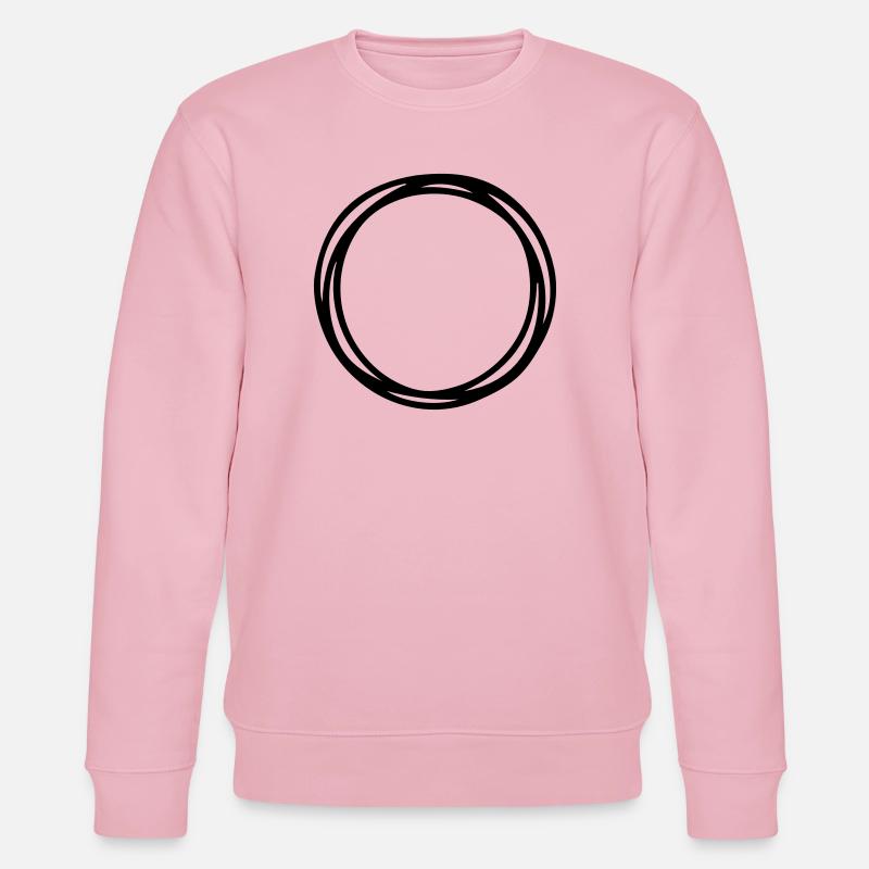 Kreise und Kreise - Stanley/Stella Unisex Bio-Sweatshirt CHANGER  - Hellrosa