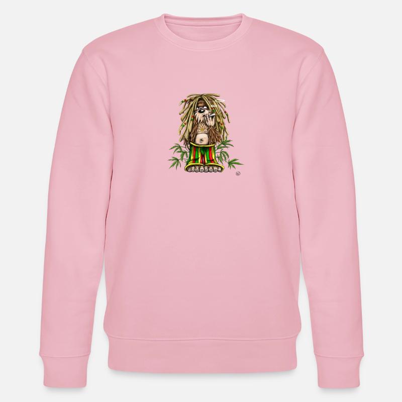 Rastafari Dread Bear Illustration - Stanley/Stella Unisex Bio-Sweatshirt CHANGER  - Hellrosa