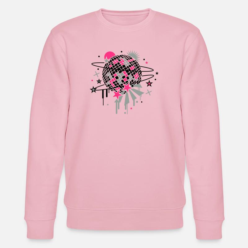 Disco Kugel - Stanley/Stella Unisex Bio-Sweatshirt CHANGER  - Hellrosa