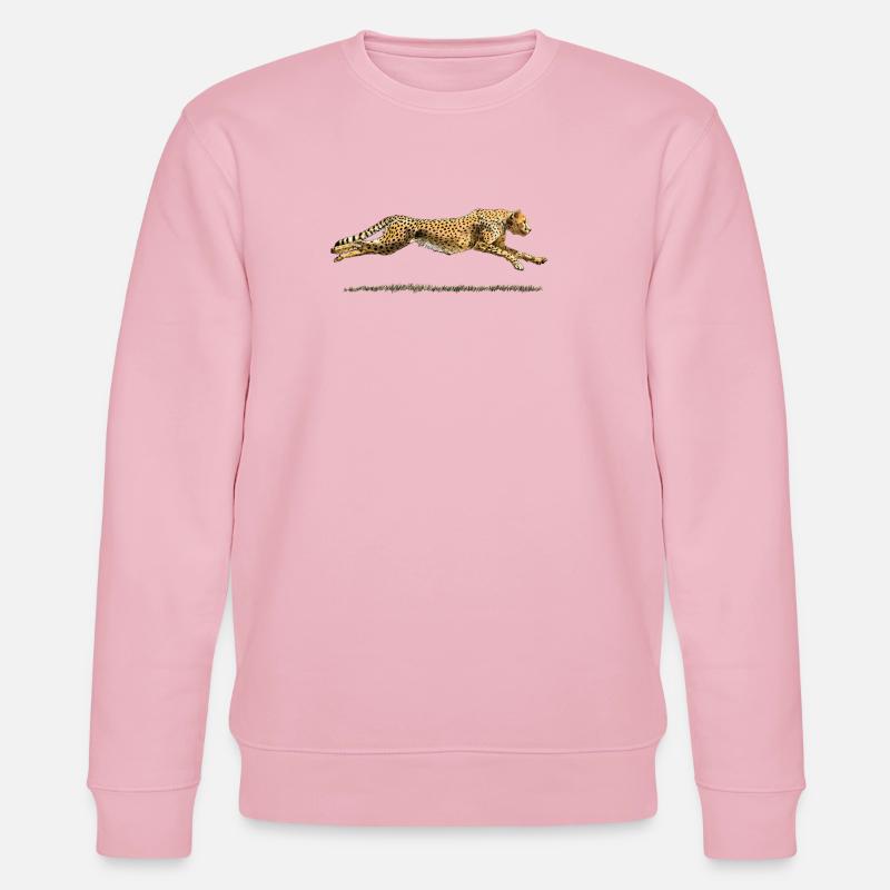 Leopard - Stanley/Stella Unisex Bio-Sweatshirt CHANGER  - Hellrosa