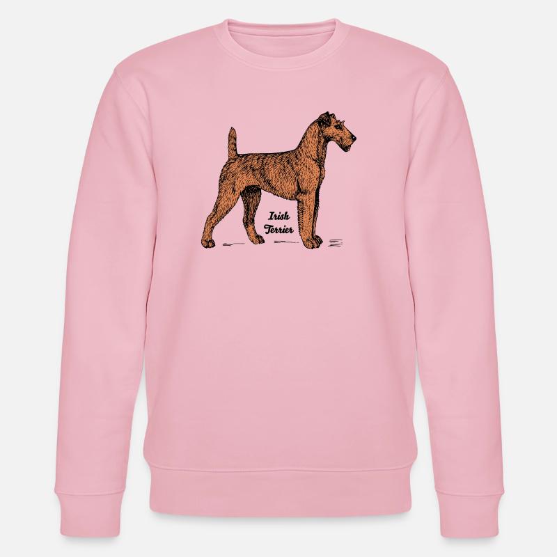 Irish Terrier Hunderasse Motiv - Stanley/Stella Unisex Bio-Sweatshirt CHANGER - Hellrosa