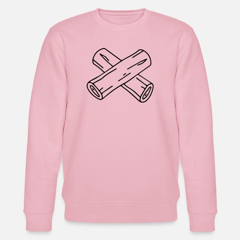 Achtung Vollpfosten - Stanley/Stella Unisex Bio-Sweatshirt CHANGER  - Hellrosa