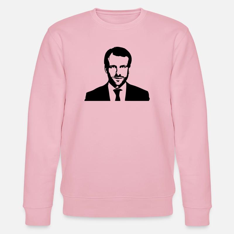 Macron Président - Sweat bio CHANGER Stanley/Stella Unisexe - rose pâle