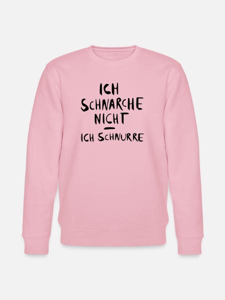 ich schnarche nicht - ich - Stanley/Stella Unisex Bio-Sweatshirt CHANGER  - Hellrosa