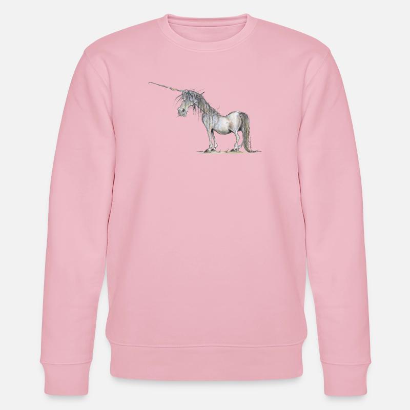 Das letzte Einhorn - Stanley/Stella Unisex Bio-Sweatshirt CHANGER - Hellrosa