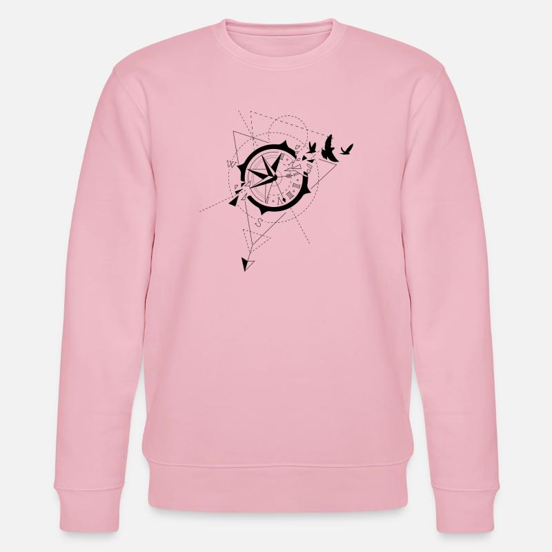 Kompass - Stanley/Stella Unisex Bio-Sweatshirt CHANGER  - Hellrosa