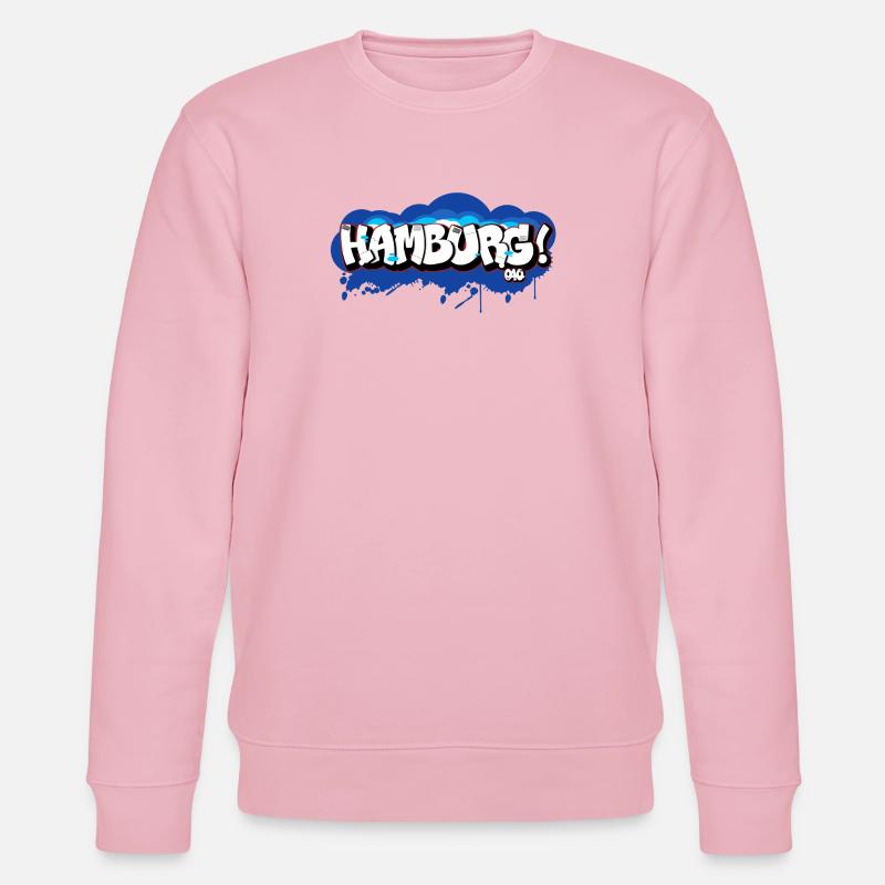 Hamburg Graffiti - Stanley/Stella Unisex Bio-Sweatshirt CHANGER  - Hellrosa