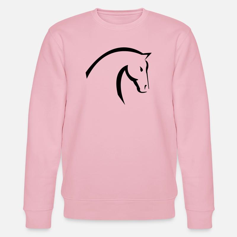 Pferd - Stanley/Stella Unisex Bio-Sweatshirt CHANGER  - Hellrosa