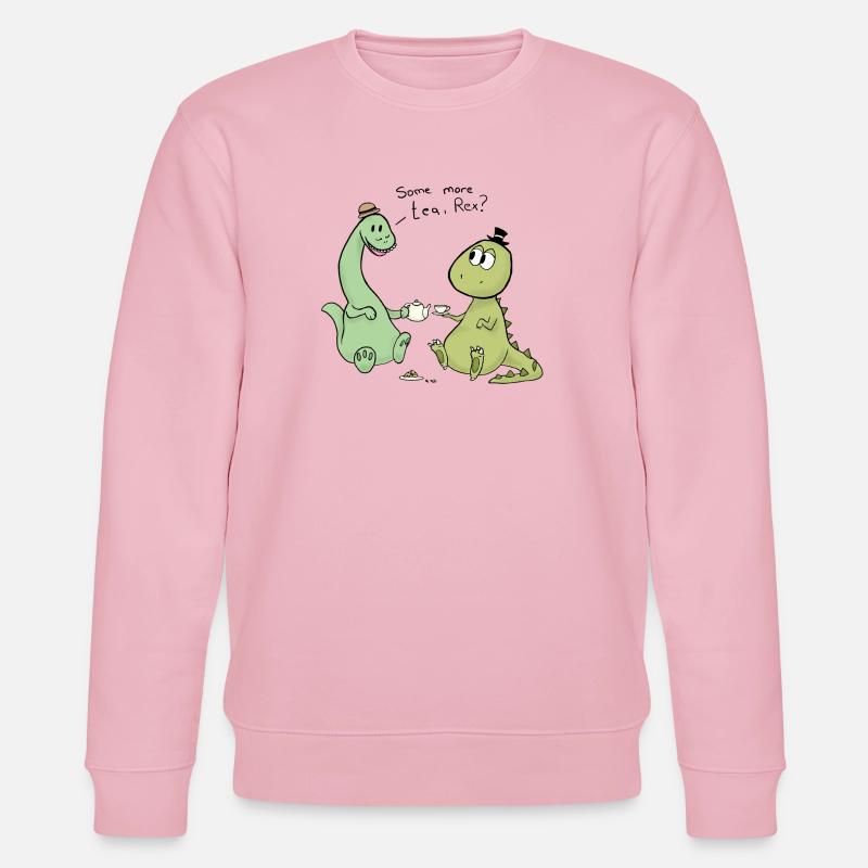 Tea Rex - Stanley/Stella Unisex Bio-Sweatshirt CHANGER  - Hellrosa