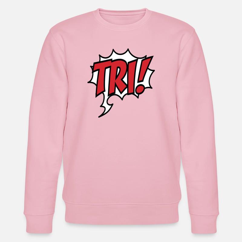 Triathlon - Stanley/Stella Unisex Bio-Sweatshirt CHANGER  - Hellrosa