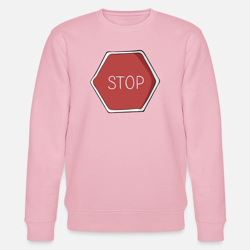Stop - Stanley/Stella Unisex Bio-Sweatshirt CHANGER  - Hellrosa
