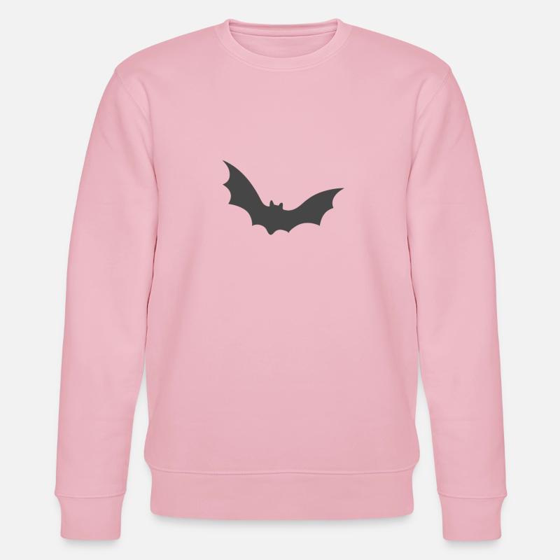 Fledermaus, Halloween, Robin, Grusel - Stanley/Stella Unisex Bio-Sweatshirt CHANGER  - Hellrosa