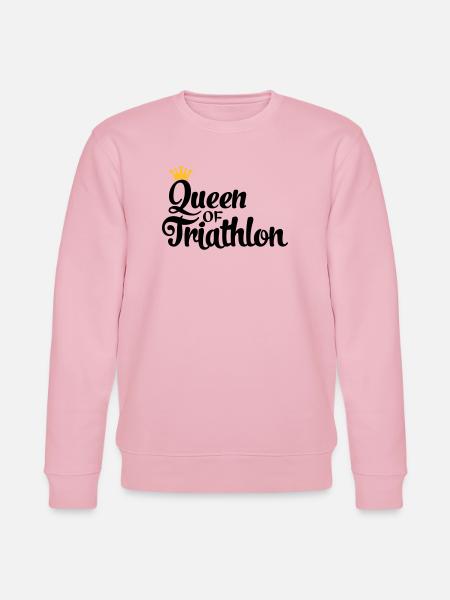 Queen of Triathlon - Stanley/Stella CHANGER Unisex Organic Sweatshirt - cotton pink
