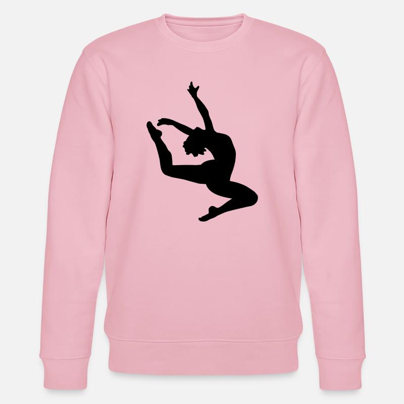 Springen Mädchen - Stanley/Stella Unisex Bio-Sweatshirt CHANGER  - Hellrosa