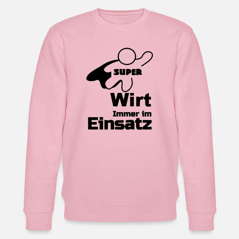 Super Wirt Geschenk - Stanley/Stella Unisex Bio-Sweatshirt CHANGER  - Hellrosa