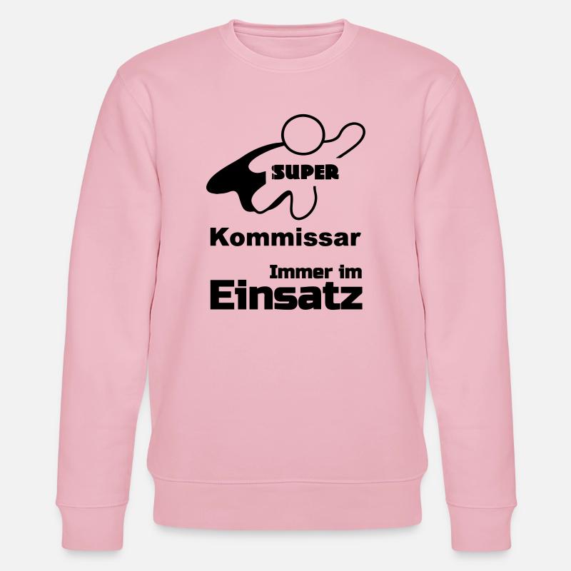 Super Kommissar Geschenk - Stanley/Stella Unisex Bio-Sweatshirt CHANGER  - Hellrosa