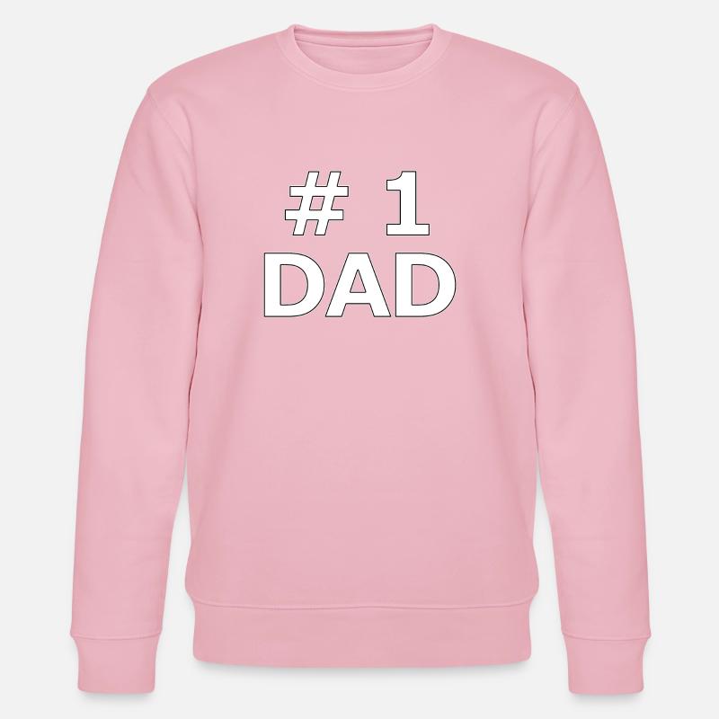 No. 1 dad - Stanley/Stella Unisex Bio-Sweatshirt CHANGER  - Hellrosa