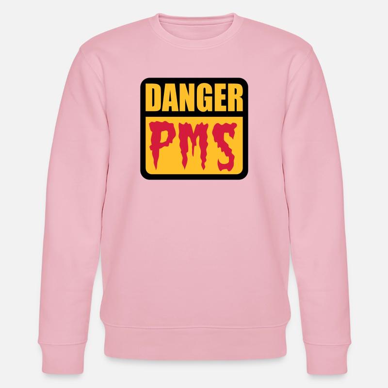 Danger PMS - Stanley/Stella Unisex Bio-Sweatshirt CHANGER  - Hellrosa