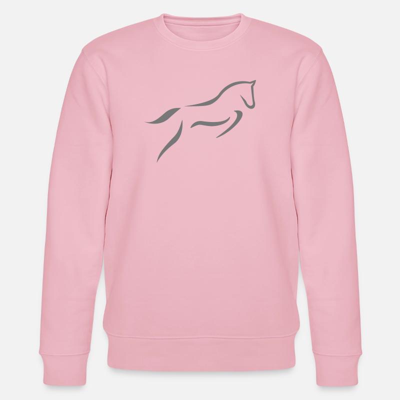 6061912 121413216 Springpferd - Stanley/Stella Unisex Bio-Sweatshirt CHANGER  - Hellrosa