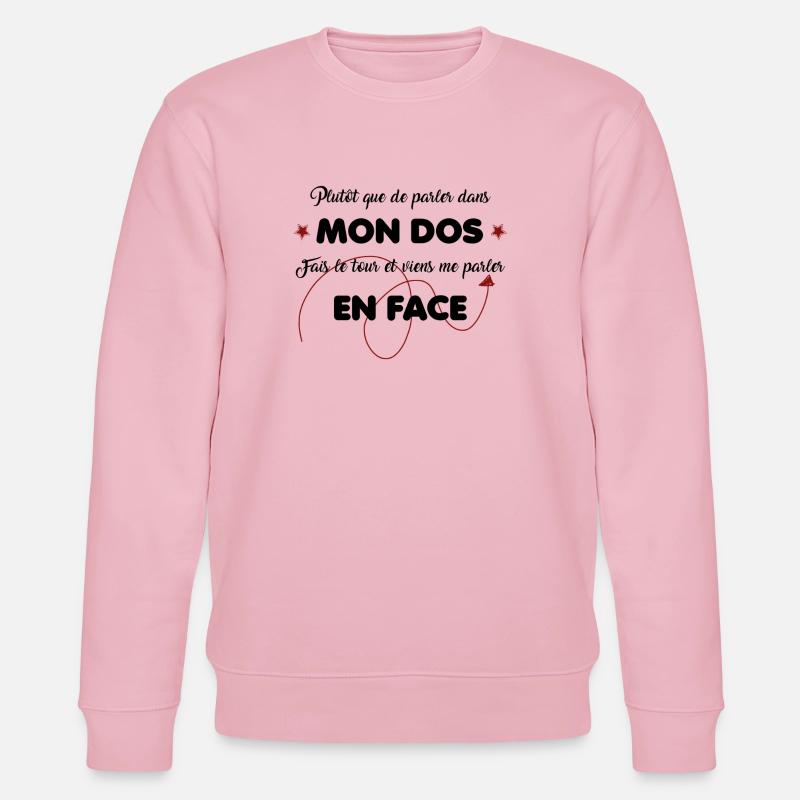 FAUX CUL !! - Sweat bio CHANGER Stanley/Stella Unisexe - rose pâle