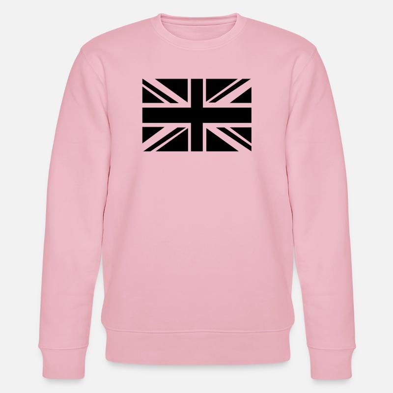 British Flag - Stanley/Stella CHANGER Unisex Organic Sweatshirt - cotton pink