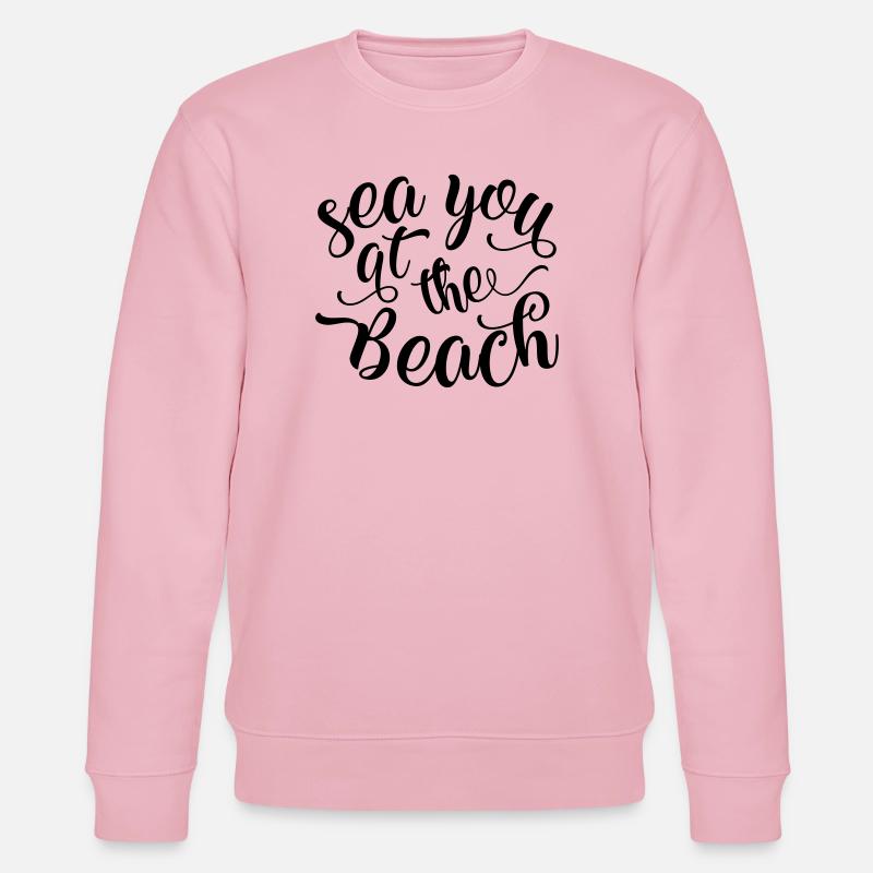 Wir sehen uns am Strand - Stanley/Stella Unisex Bio-Sweatshirt CHANGER  - Hellrosa