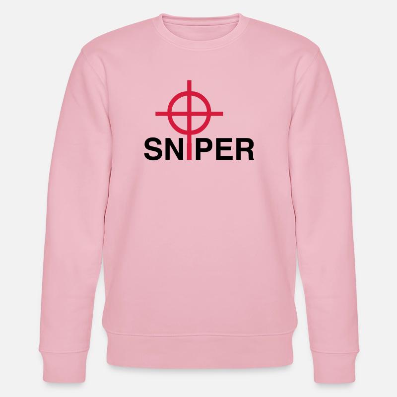 Sniper - Sweat bio CHANGER Stanley/Stella Unisexe - rose pâle
