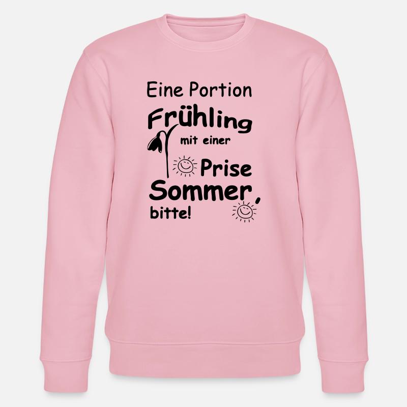 Frühling & Sommer Sprüche, Geschenk, Fun - Stanley/Stella Unisex Bio-Sweatshirt CHANGER  - Hellrosa