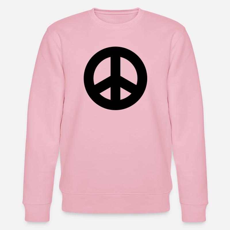 Friedenszeichen - Stanley/Stella Unisex Bio-Sweatshirt CHANGER  - Hellrosa