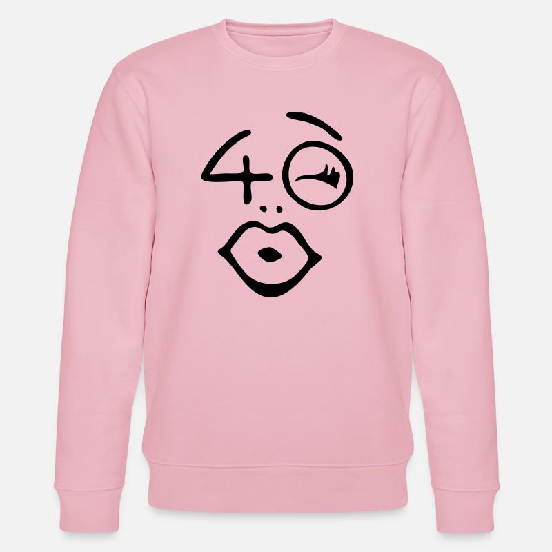 Wow, enfin 40 ans! - Sweat bio CHANGER Stanley/Stella Unisexe - rose pâle