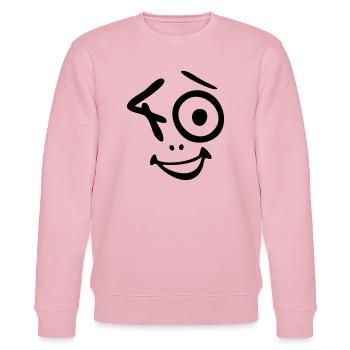 Toll, 40 Jahre ! - Stanley/Stella Unisex Bio-Sweatshirt CHANGER  - Hellrosa - Vorne - Jaron (178cm) & Liana (172cm)