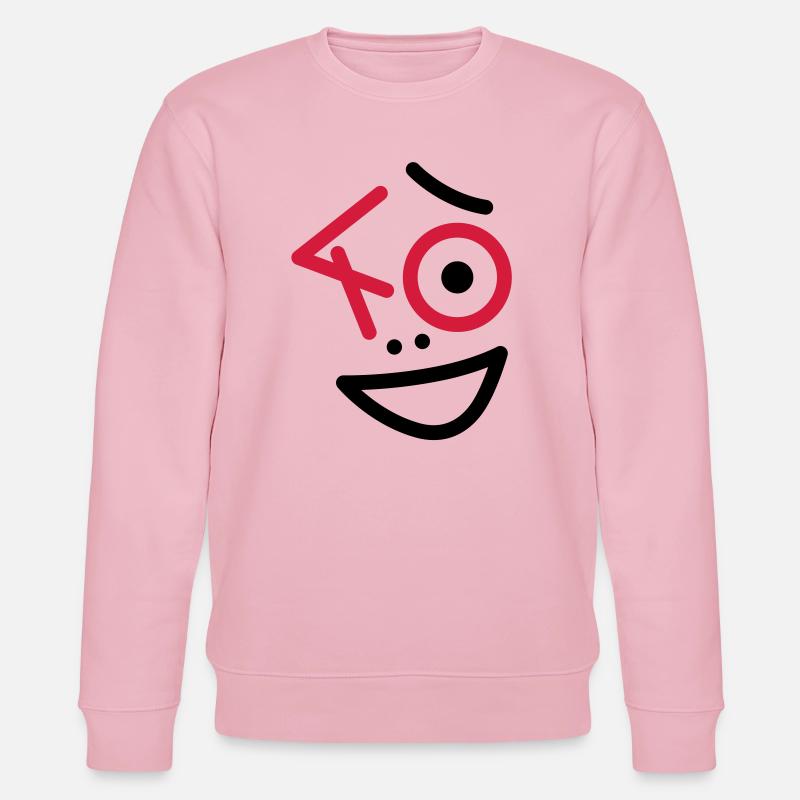 Toll, 40 Jahre ! - Stanley/Stella Unisex Bio-Sweatshirt CHANGER  - Hellrosa