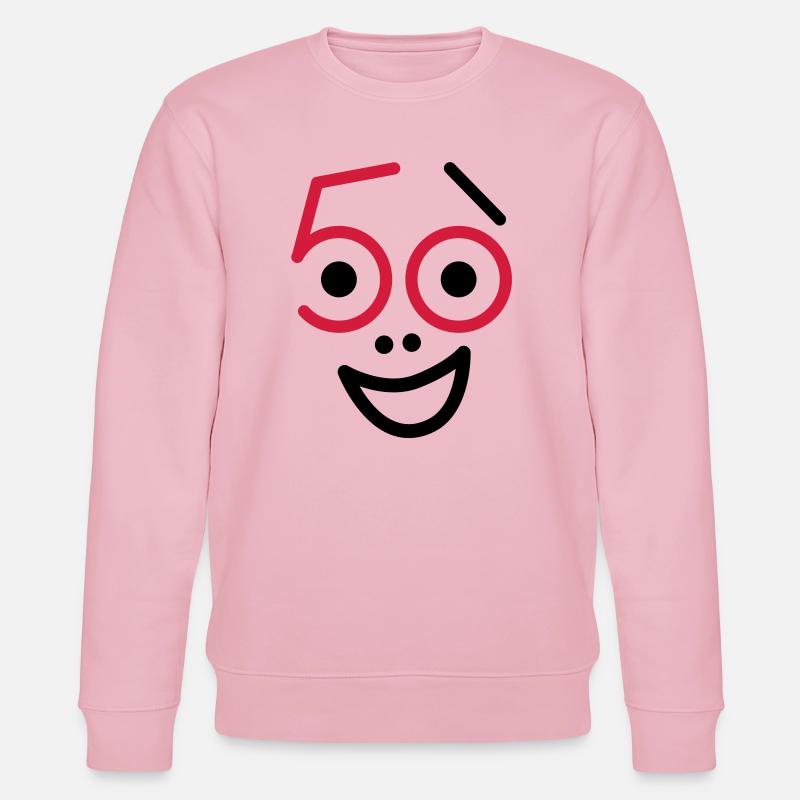 50 years old and still fresh! - Stanley/Stella CHANGER Unisex Organic Sweatshirt - cotton pink