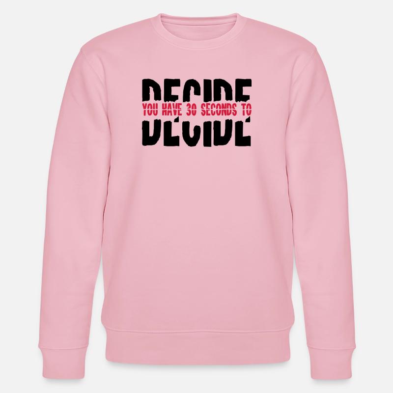 2541614 15682855 decide - Stanley/Stella Unisex Bio-Sweatshirt CHANGER  - Hellrosa