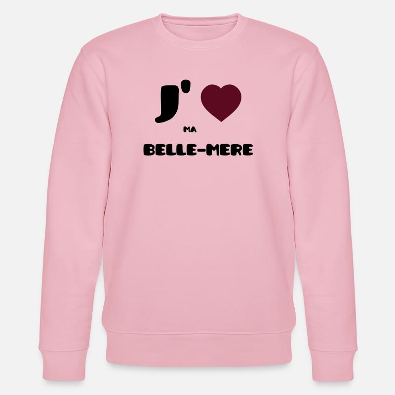 J'aime ma belle-mère (V) - Sweat bio CHANGER Stanley/Stella Unisexe - rose pâle