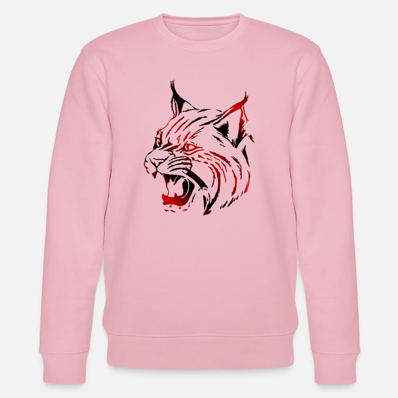 Luchs (03) - Stanley/Stella Unisex Bio-Sweatshirt CHANGER  - Hellrosa
