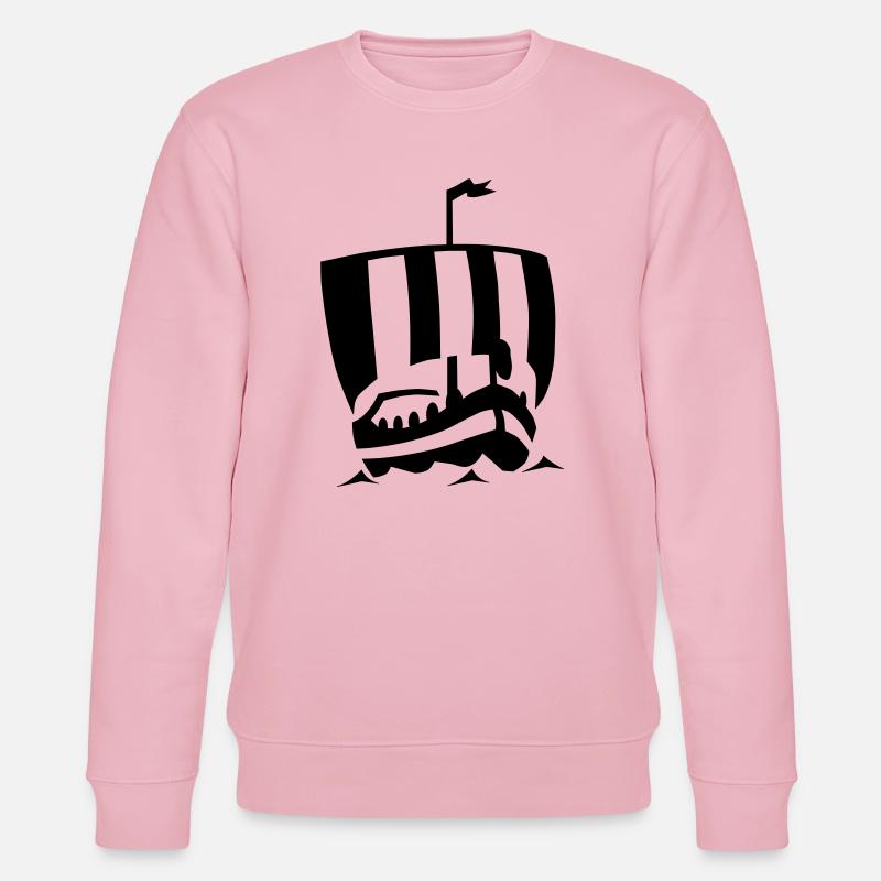 Wikinger Schiff - Stanley/Stella Unisex Bio-Sweatshirt CHANGER  - Hellrosa