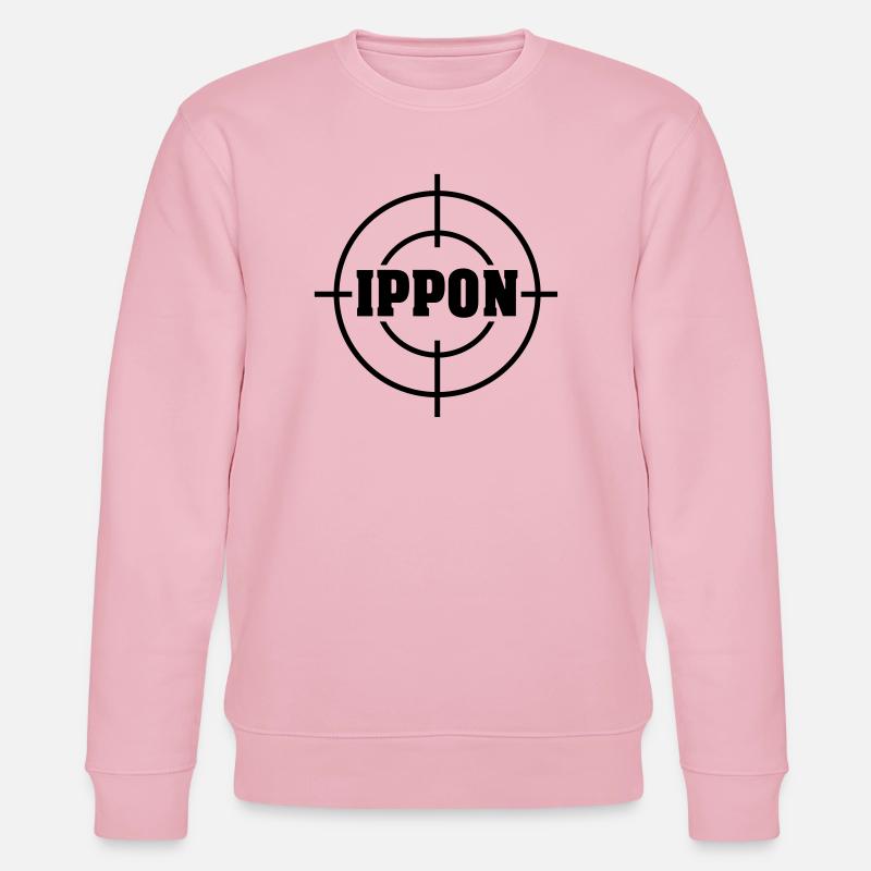 Target Ippon Judo Vektor - Stanley/Stella Unisex Bio-Sweatshirt CHANGER  - Hellrosa