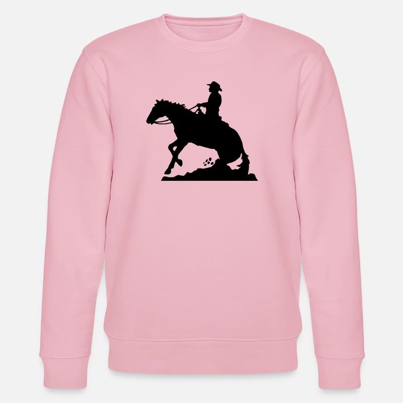 Westernreiten Mann - Stanley/Stella Unisex Bio-Sweatshirt CHANGER - Hellrosa