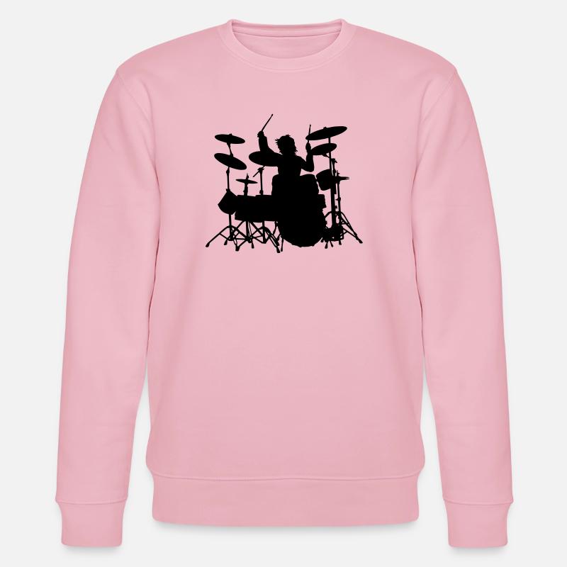 Power Drumming - Stanley/Stella Unisex Bio-Sweatshirt CHANGER  - Hellrosa
