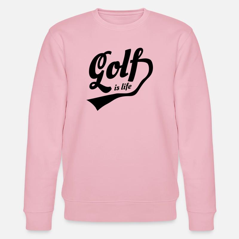 Welle ist Leben Retro-Design - Stanley/Stella Unisex Bio-Sweatshirt CHANGER  - Hellrosa