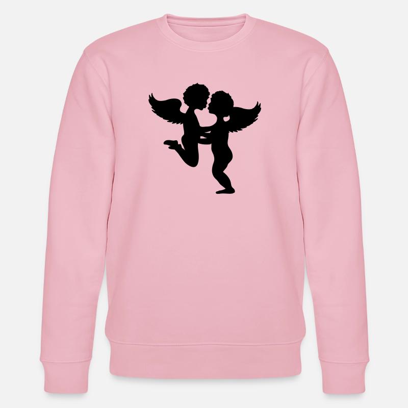 Deux anges baiser - Sweat bio CHANGER Stanley/Stella Unisexe - rose pâle