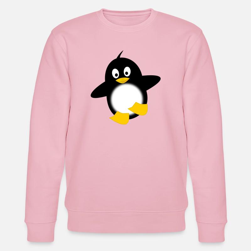 Penguin Glow Belly Dessin animé - Sweat bio CHANGER Stanley/Stella Unisexe - rose pâle