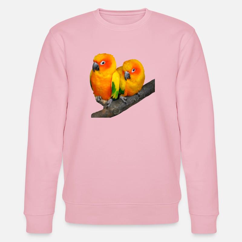 Vögel - Stanley/Stella Unisex Bio-Sweatshirt CHANGER  - Hellrosa