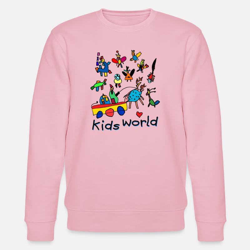 kidsworld II - Stanley/Stella Unisex Bio-Sweatshirt CHANGER  - Hellrosa